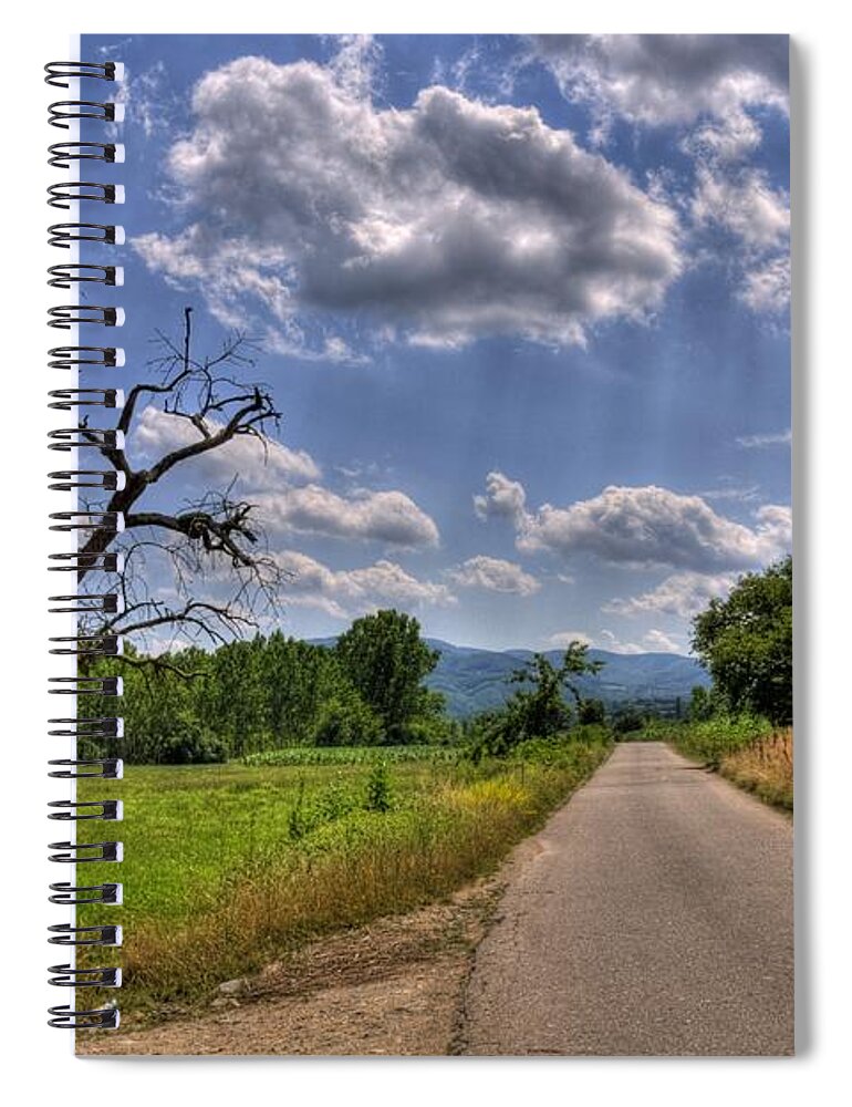 Road Spiral Notebook featuring the photograph Final Destination by Dejan Jovanovic