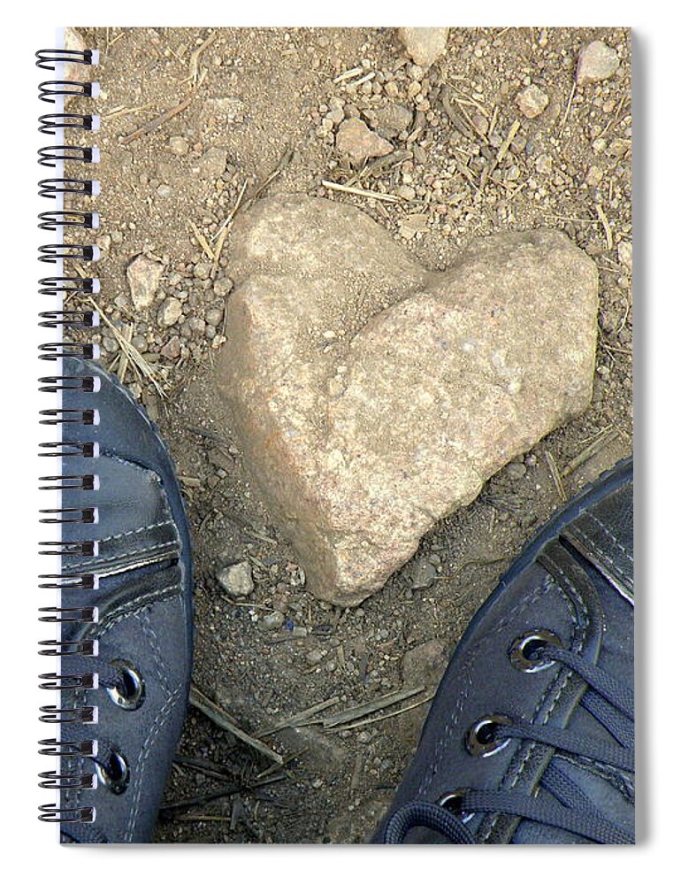 Hearts Spiral Notebook featuring the photograph Finding Hearts by Lainie Wrightson