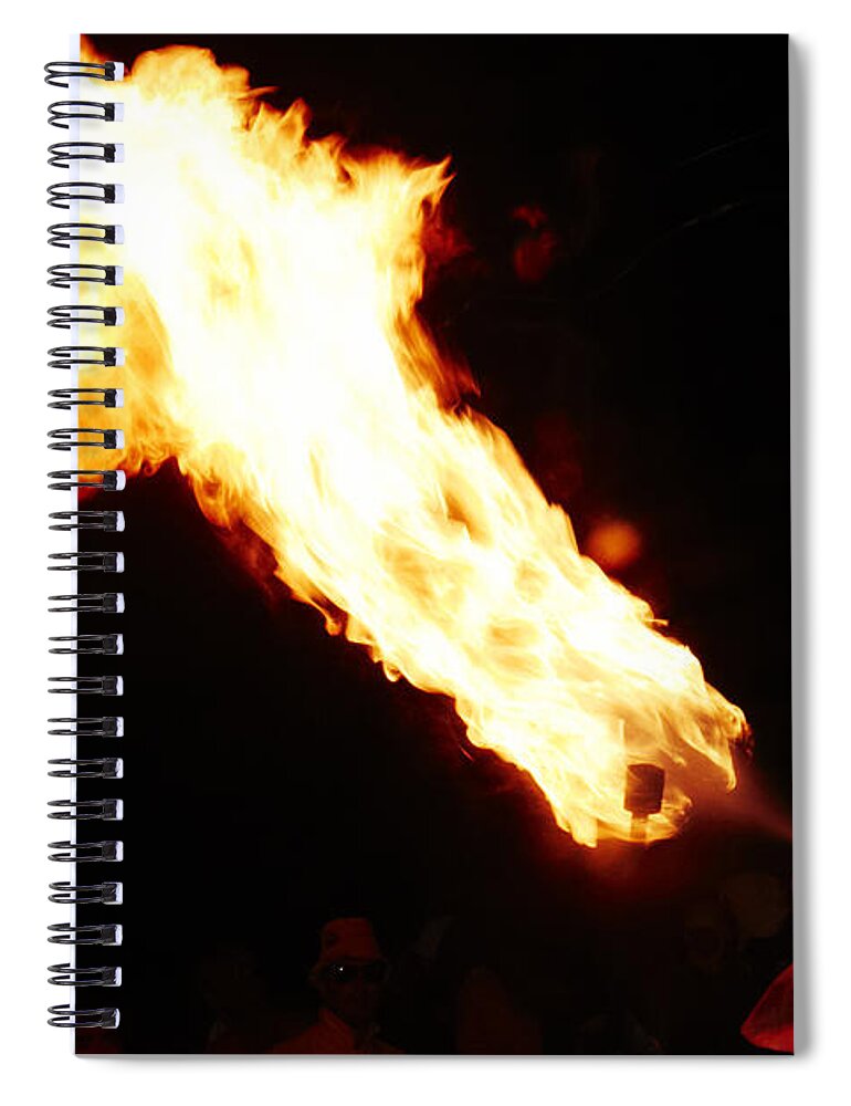 Fuego Spiral Notebook featuring the photograph Fire axe by Agusti Pardo Rossello