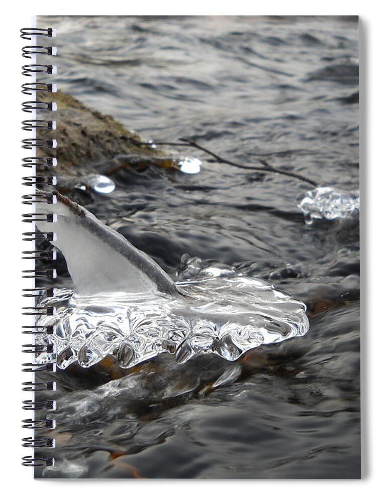 Mississippi River Spiral Notebook featuring the photograph Flying Over Flowing Water by Kent Lorentzen