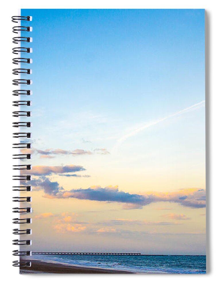 Landscape Spiral Notebook featuring the photograph Forte Clinch Pier by Shannon Harrington