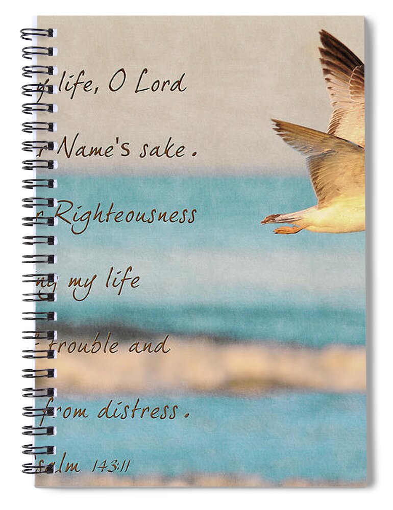 Bird Painting Spiral Notebook featuring the painting Freedom Flight by Constance Woods