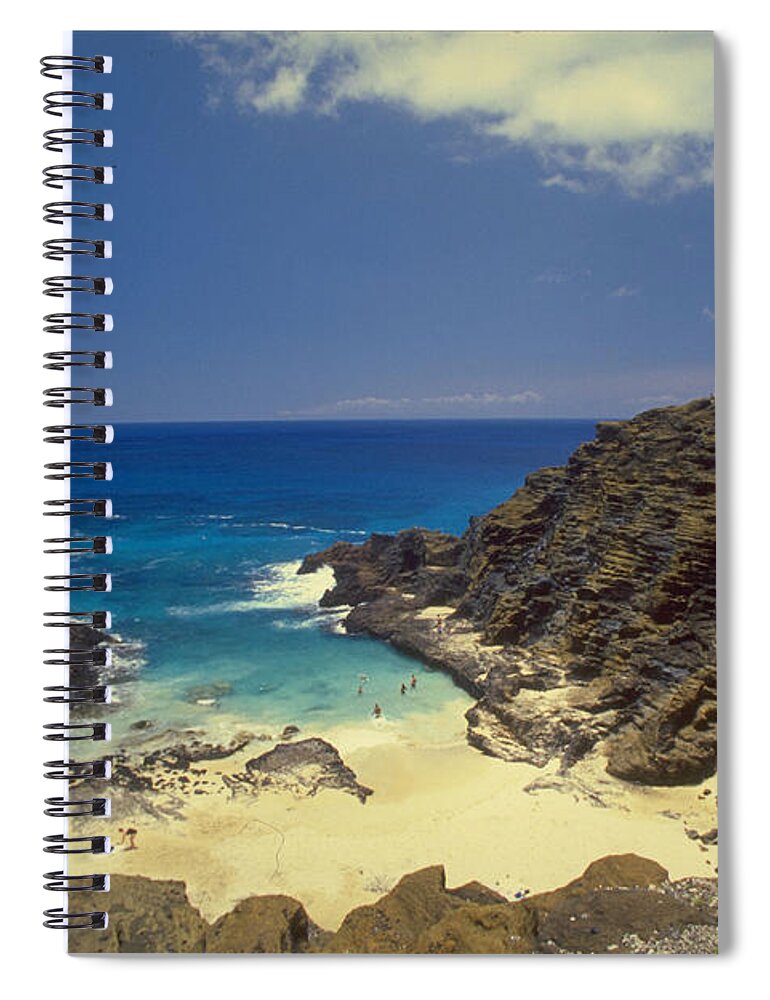 Hawaii Spiral Notebook featuring the photograph From Here To Eternity Beach by Mark Gilman