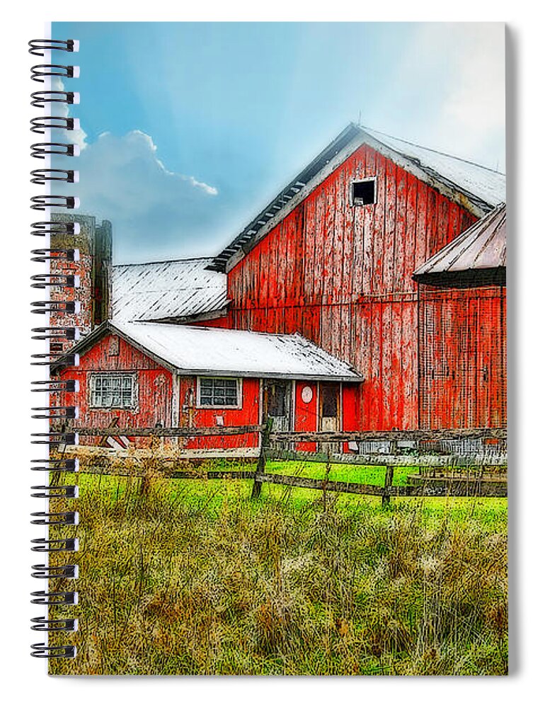 Barns Spiral Notebook featuring the photograph Frosted by Mary Timman