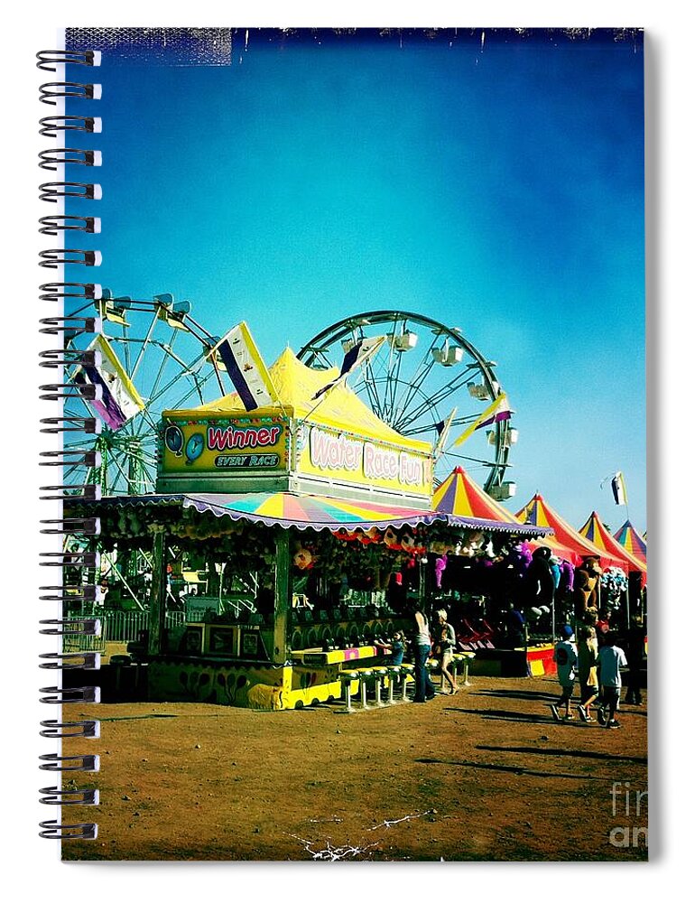 Fair Spiral Notebook featuring the photograph Fun at the fair by Nina Prommer