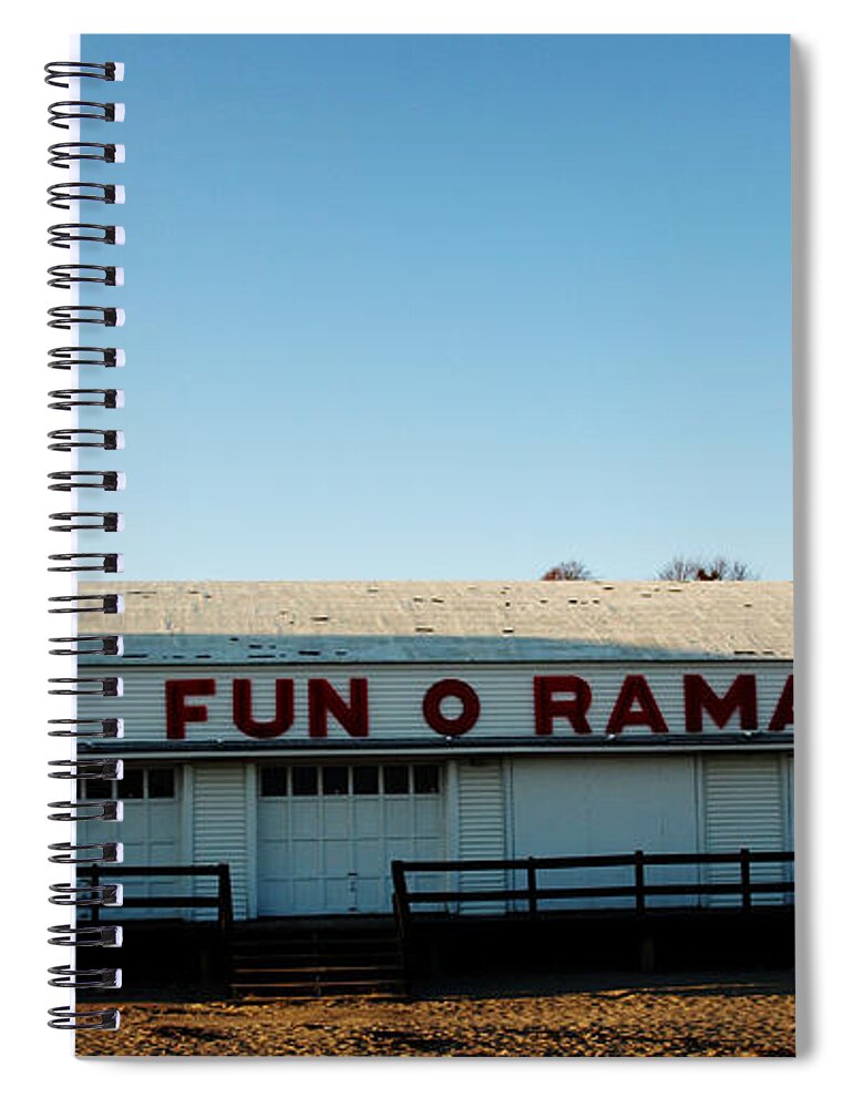 Maine Spiral Notebook featuring the photograph Fun O Rama by Mary Capriole