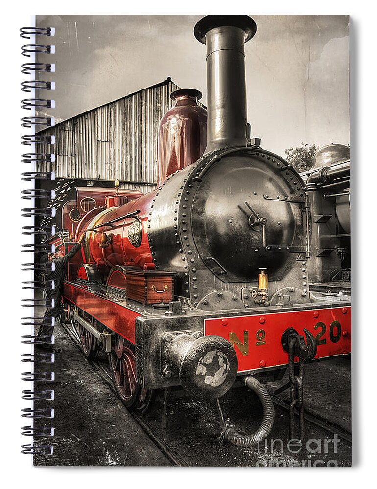  Yhun Suarez Spiral Notebook featuring the photograph Furness Railway Number 20 by Yhun Suarez