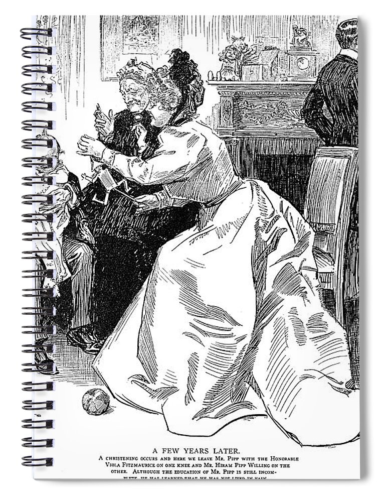 1899 Spiral Notebook featuring the photograph Gibson: A Few Years Later by Granger