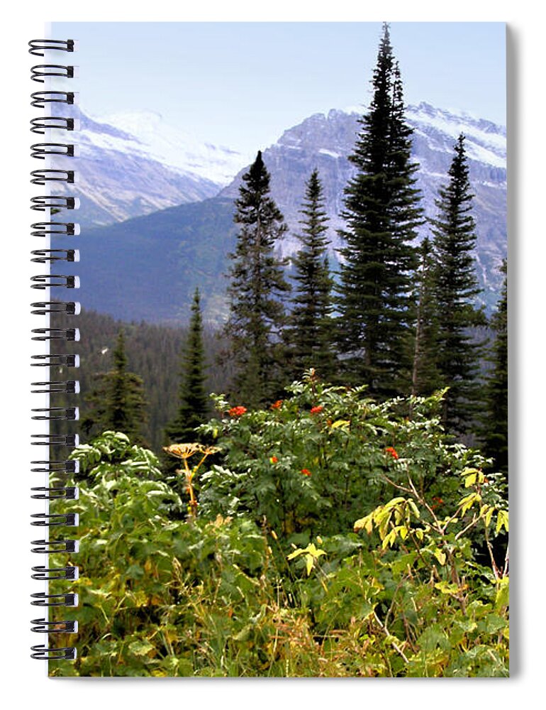 Glacier Spiral Notebook featuring the photograph Glacier Scenery by Susan Kinney