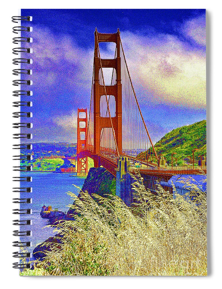 Golden Gate Bridge Spiral Notebook featuring the photograph Golden Gate Bridge - 6 by Mark Madere