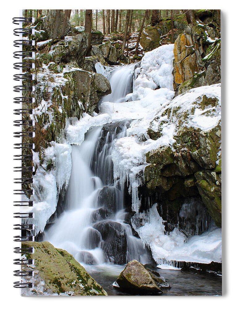 Goldmine Falls Spiral Notebook featuring the photograph Goldmine Falls by Jeff Heimlich