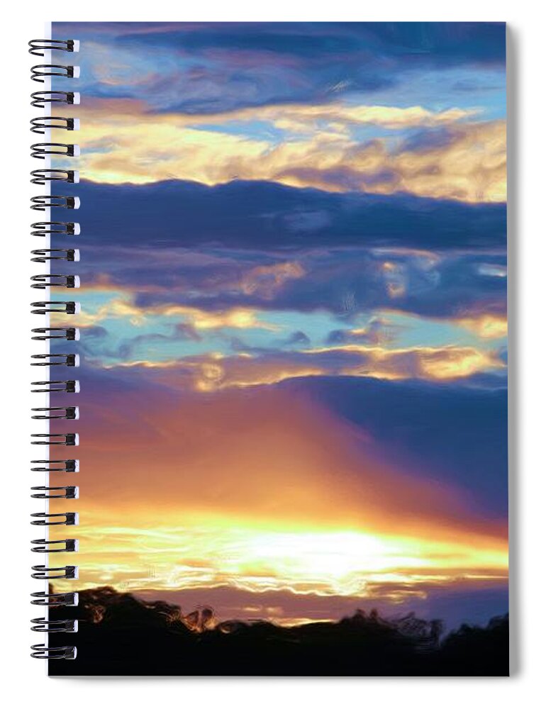 Grand Canyon Spiral Notebook featuring the photograph Grand Canyon Sky Over Treetops by Heidi Smith