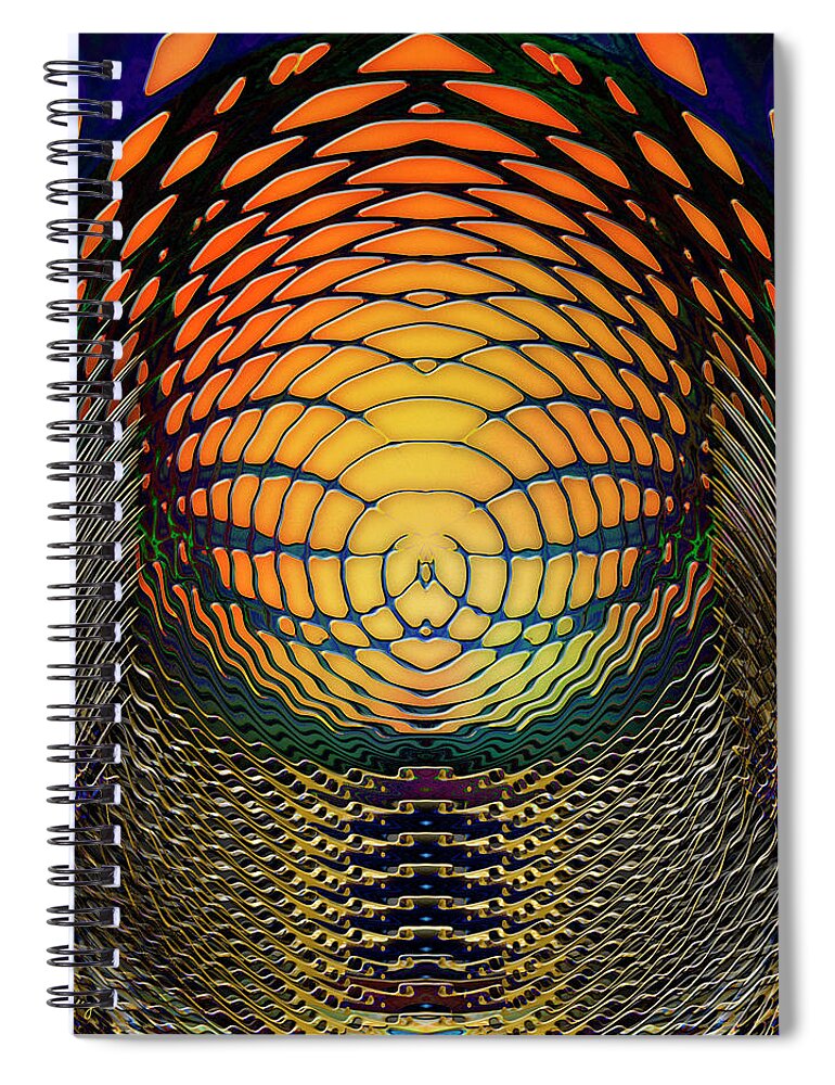 Light Spiral Notebook featuring the digital art Guardians of the Light Within by Barbara Berney