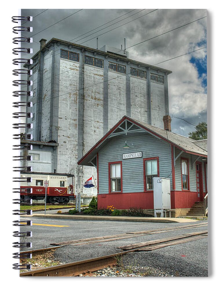Hampstead Spiral Notebook featuring the photograph Hampstead Train Station by Mark Dodd