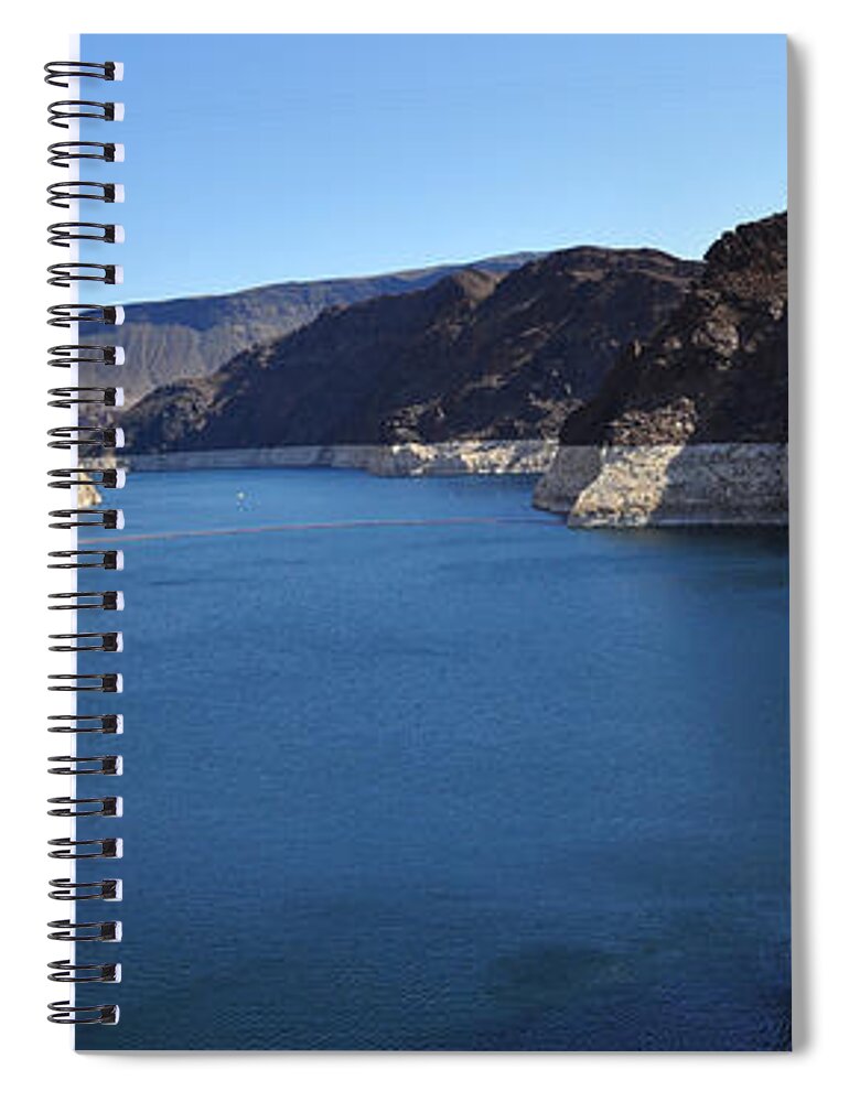 Lake Meade Spiral Notebook featuring the photograph Hoover Dam Panorama by Dejan Jovanovic