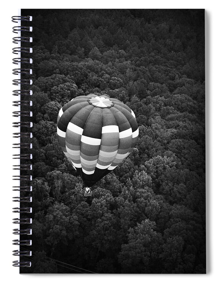 Balloon Spiral Notebook featuring the photograph Hot Air Balloon by Kelly Hazel