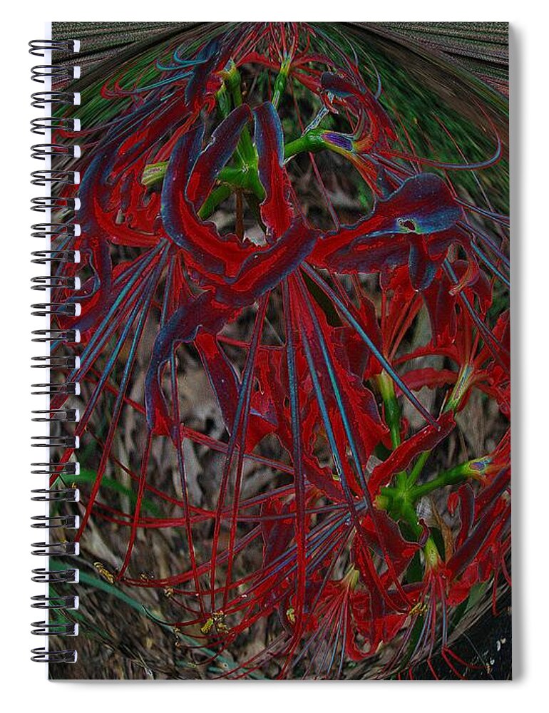 Flower Spiral Notebook featuring the photograph Imagination by Donna Brown