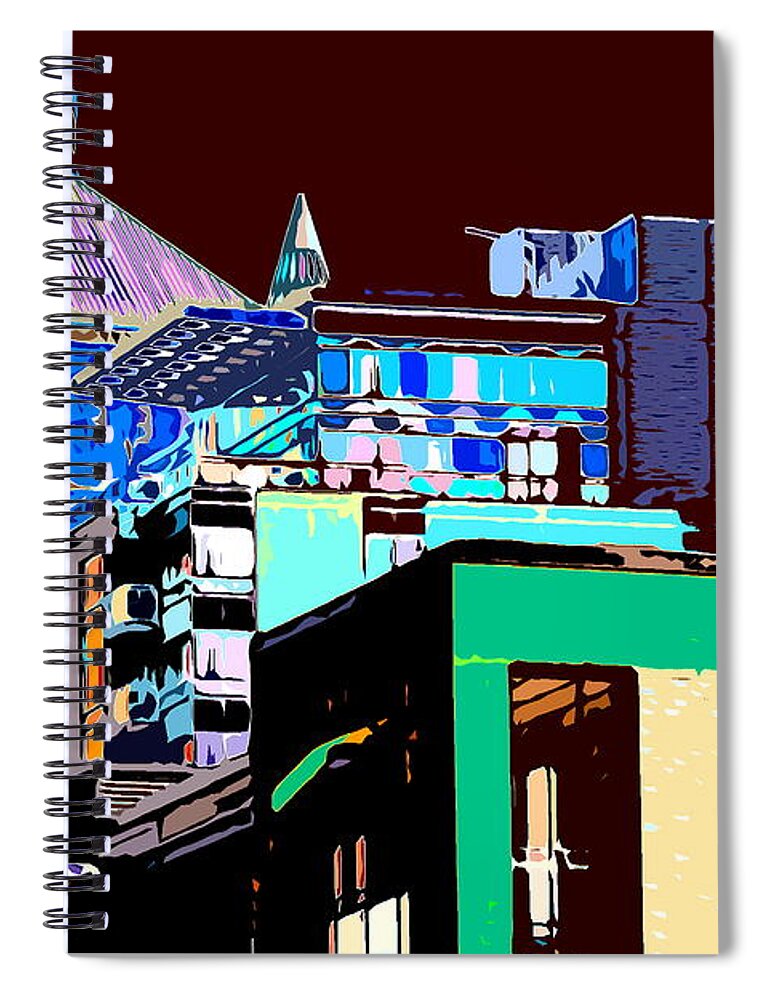 Cityscape Spiral Notebook featuring the photograph Inner City by Burney Lieberman