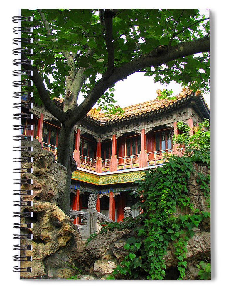 Beijing Spiral Notebook featuring the photograph Inside Beijing's Forbidden City by Carla Parris