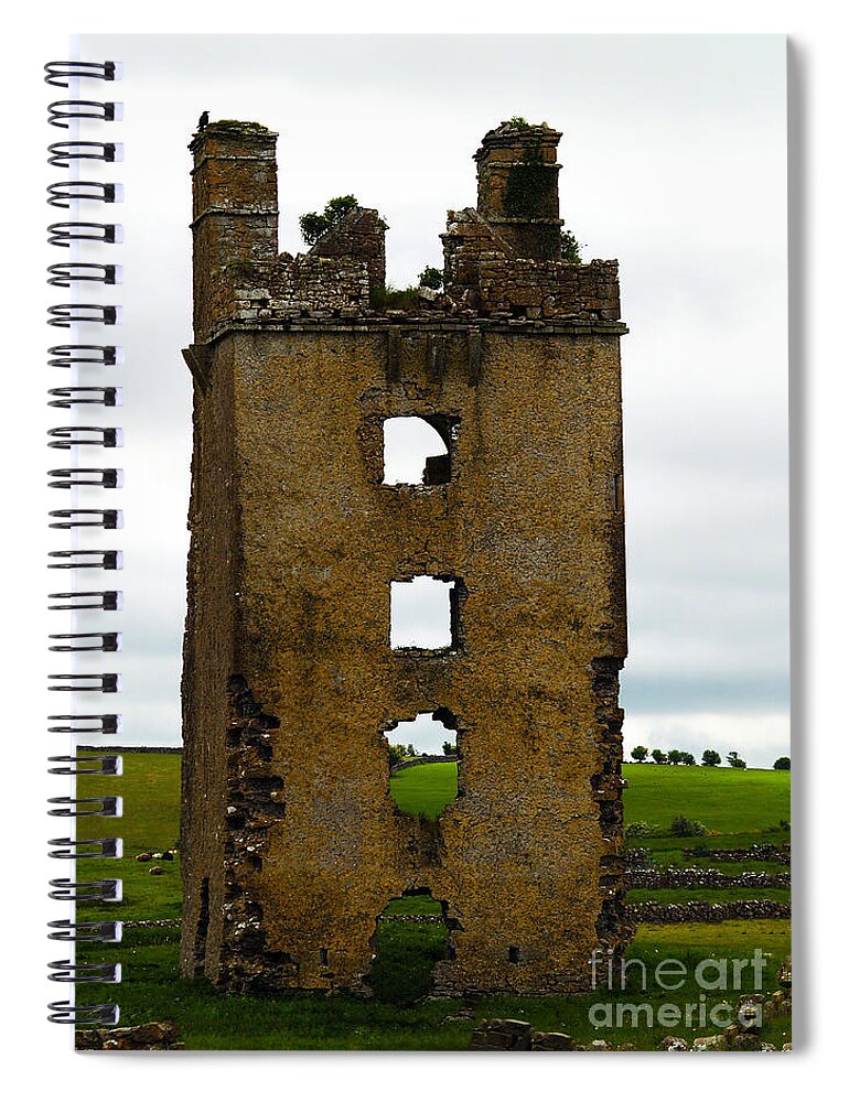 Fine Art Photography Spiral Notebook featuring the photograph Ireland- Castle Ruins II by Patricia Griffin Brett