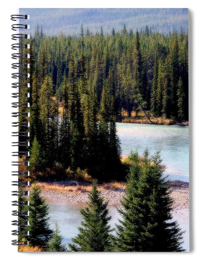 Water Spiral Notebook featuring the photograph ISLANDS in the STREAM by Karen Wiles