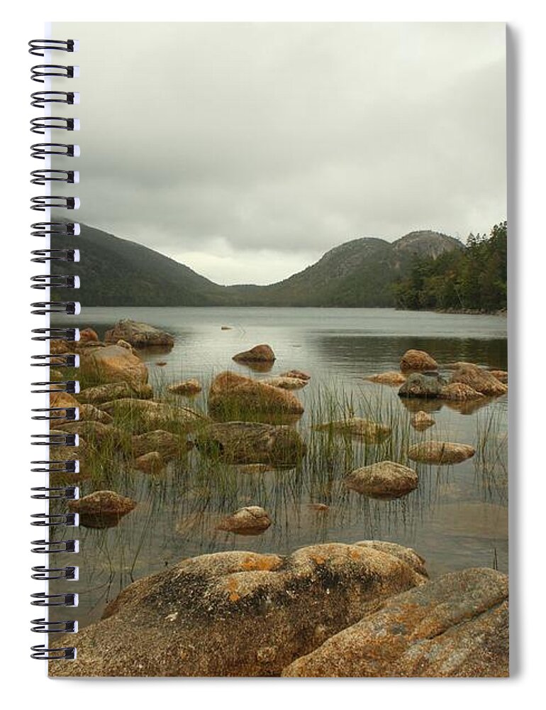 Mount Desert Island Spiral Notebook featuring the photograph Jordans Pond by Robert McCulloch
