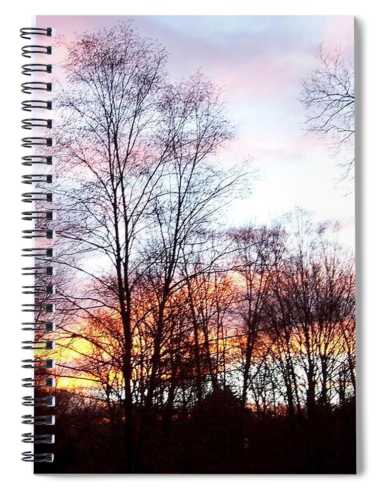 Sunset Spiral Notebook featuring the photograph Just A Hint Of Darkeness by Kim Galluzzo