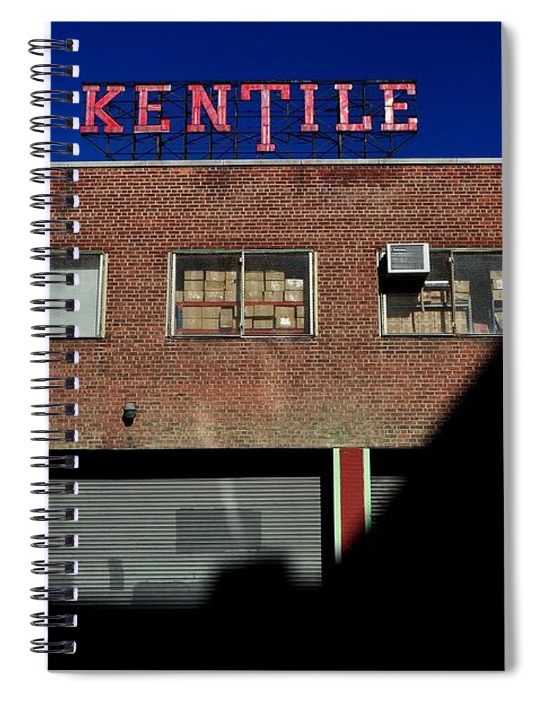 Bklyn Spiral Notebook featuring the photograph Kentile Factory by Mark Gilman