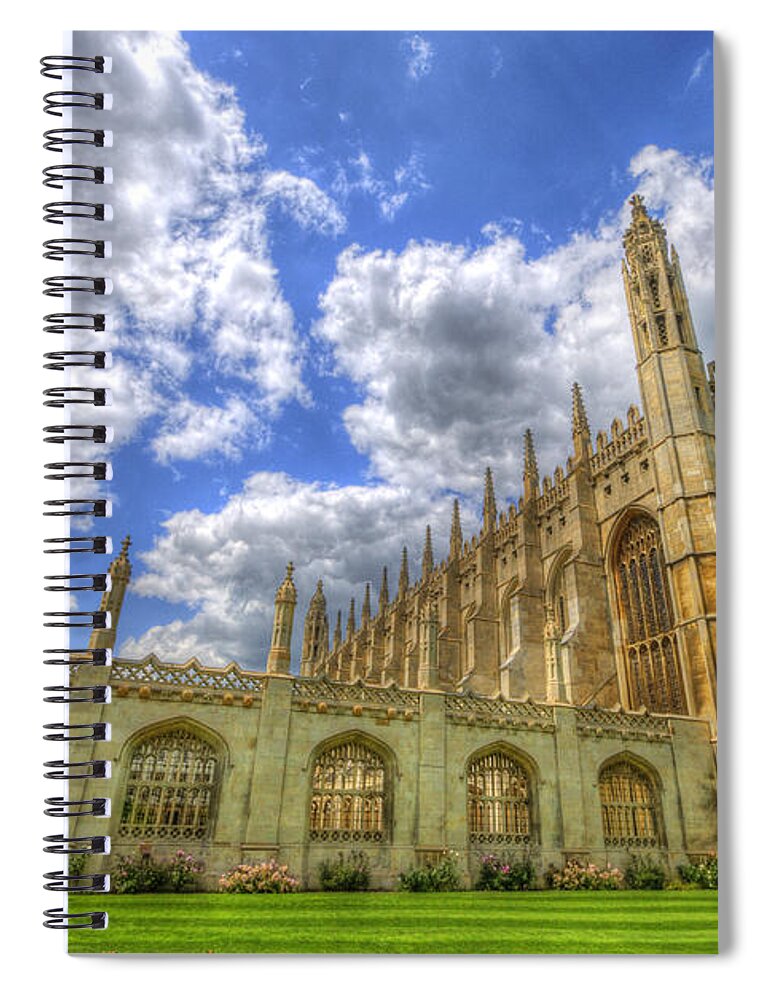 Art Spiral Notebook featuring the photograph Kings College - Cambridge by Yhun Suarez