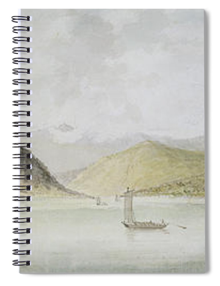 Lago Spiral Notebook featuring the painting Lago Maggiore by Charles Gore