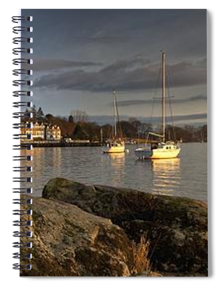 Boat Spiral Notebook featuring the photograph Lake Windermere Ambleside, Cumbria by John Short
