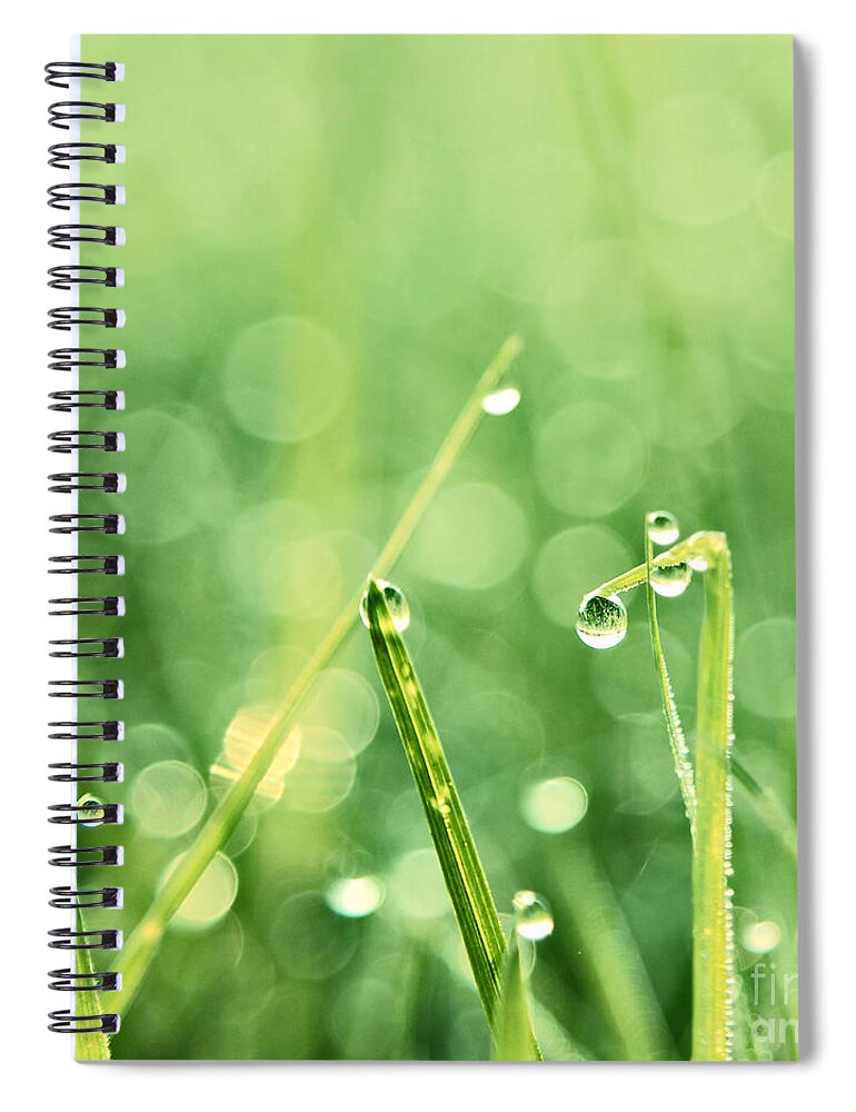 Grass Spiral Notebook featuring the photograph Le Reveil - s02b3 by Variance Collections