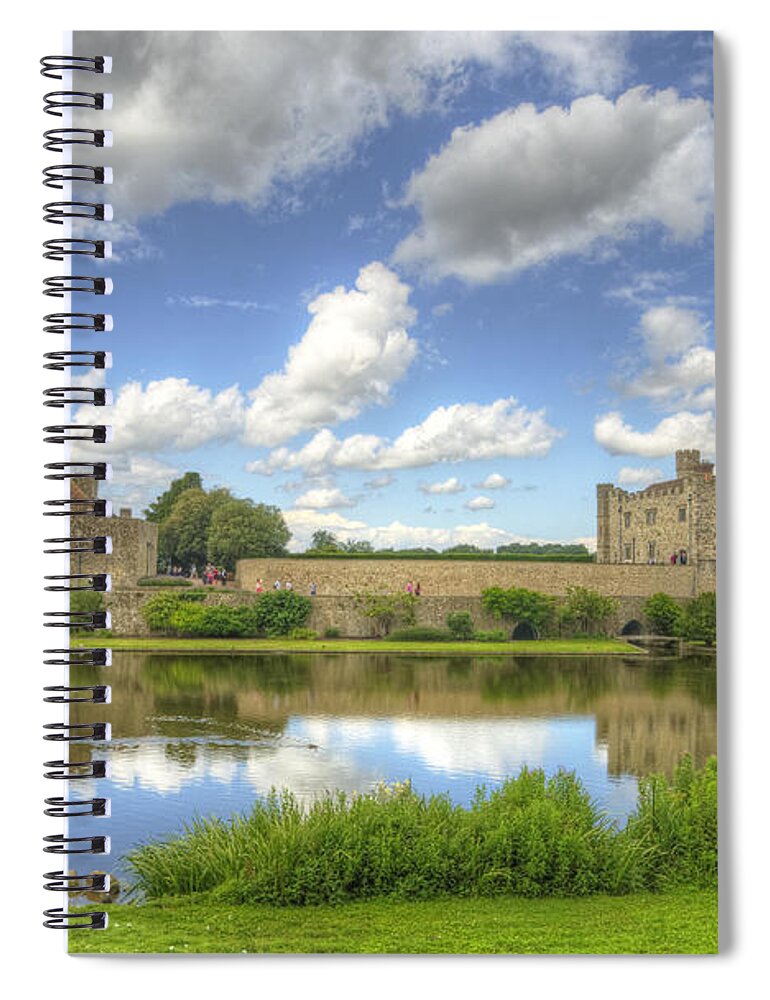 Castle Spiral Notebook featuring the photograph Leeds Castle Reflected by Chris Thaxter