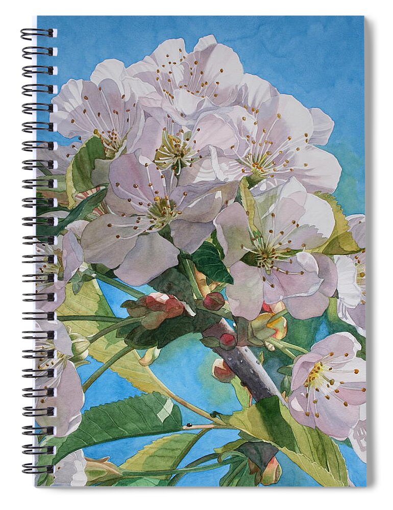 Jan Lawnikanis Spiral Notebook featuring the painting Life's a Joy by Jan Lawnikanis