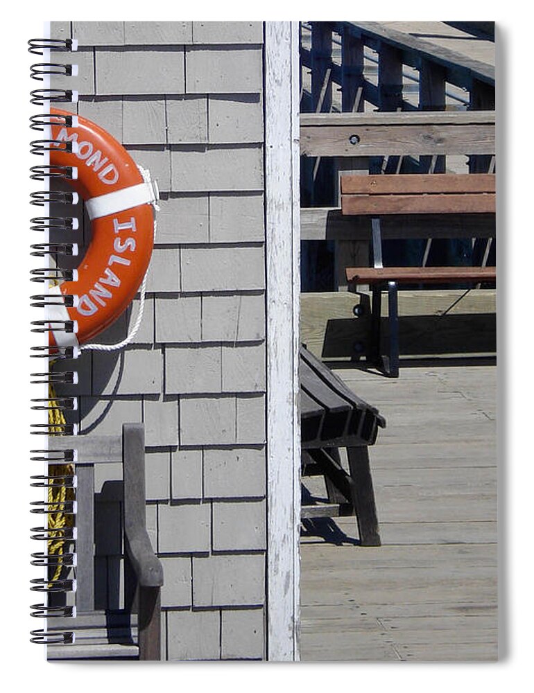 Casco Bay Spiral Notebook featuring the photograph Lifesaver by Al Griffin