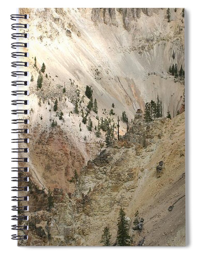 Grand Canyon Spiral Notebook featuring the photograph Light And Shadows In The Grand Canyon in Yellowstone by Living Color Photography Lorraine Lynch