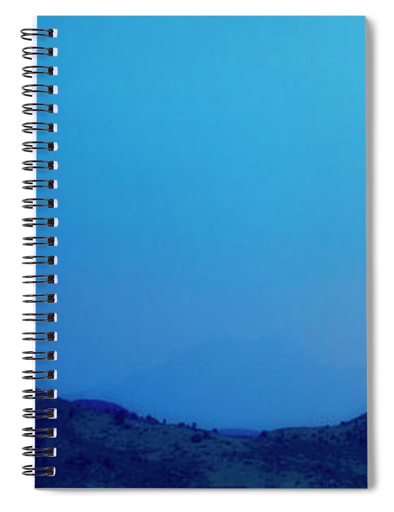 Continental Divide Spiral Notebook featuring the photograph Lightning Bolts Hitting the Rocky Mountains Continental Divide by James BO Insogna