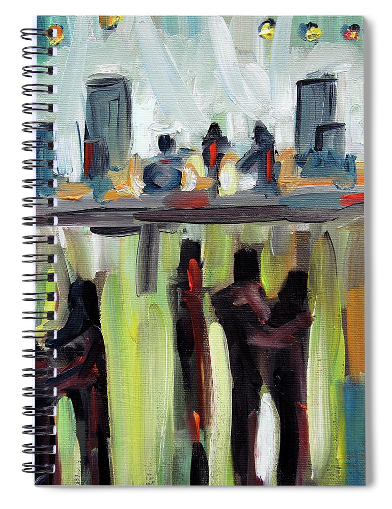 Art Spiral Notebook featuring the painting Live Show by Prankearts by Richard T Pranke