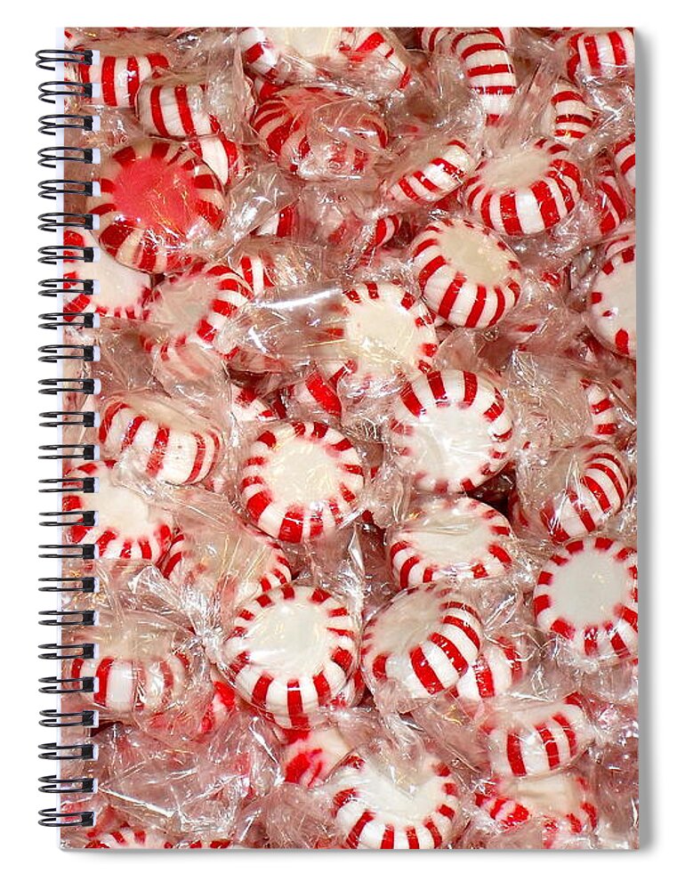Mints Spiral Notebook featuring the photograph Fun Mints by Beth Saffer