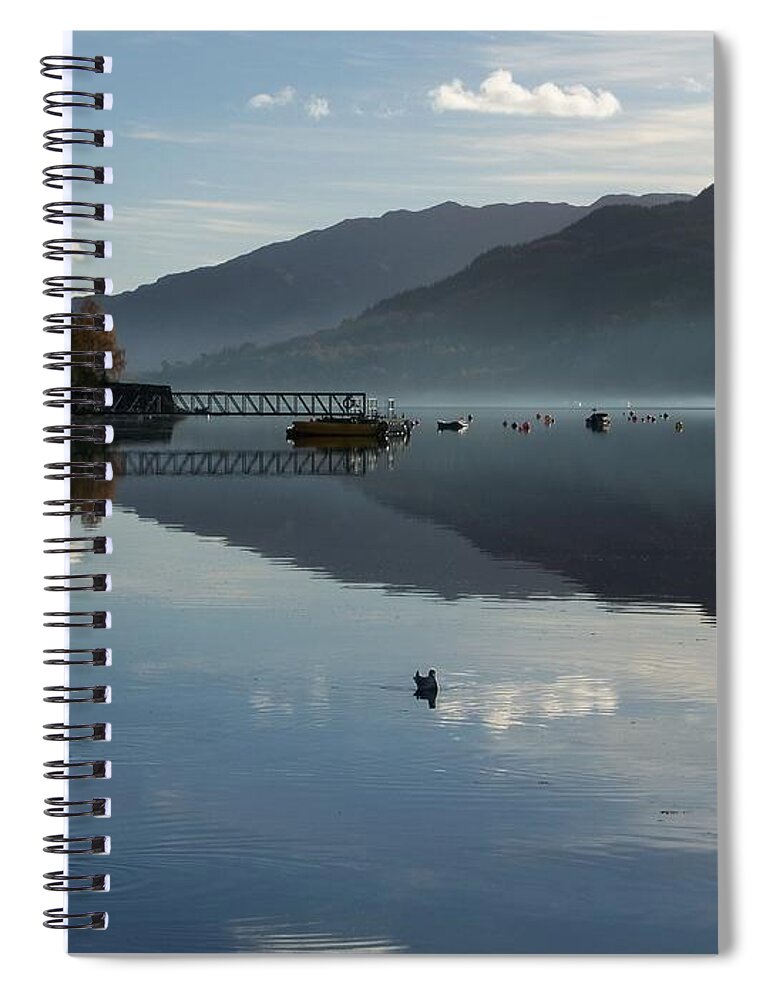 Lochgoilhead. Loch Goil Spiral Notebook featuring the photograph Lochgoilhead by Lynn Bolt