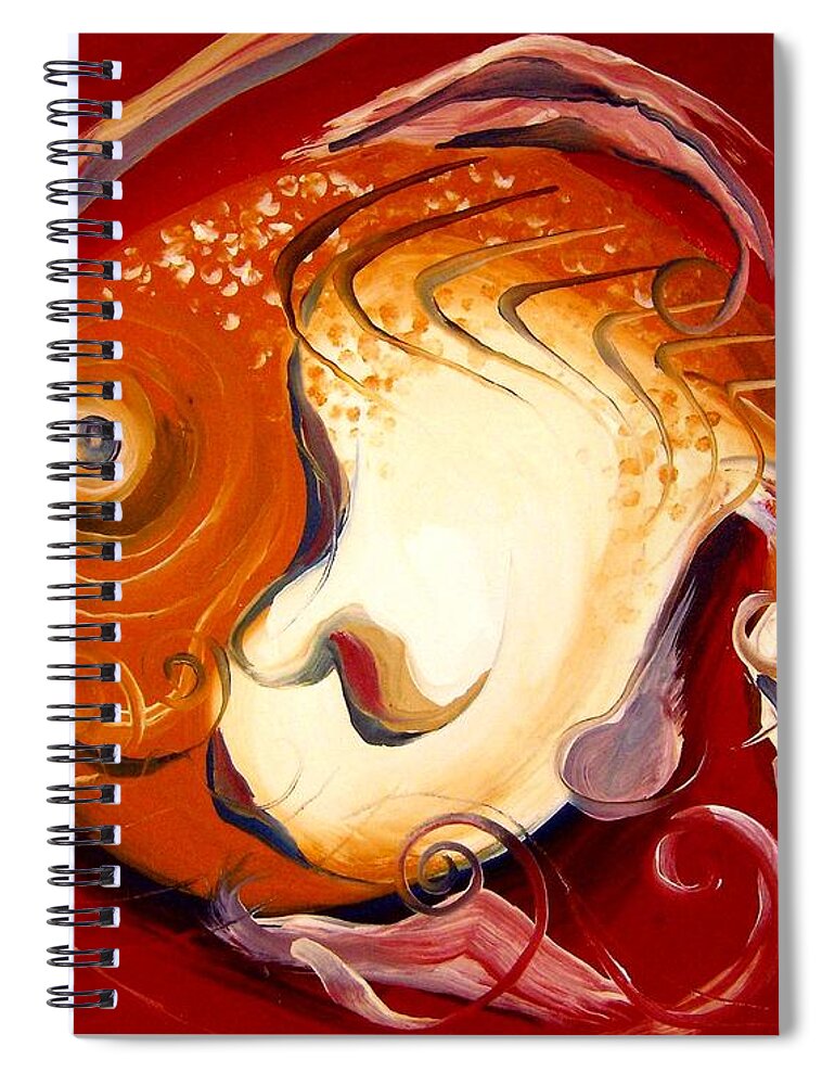 Fish Spiral Notebook featuring the painting Loose Goldfish by J Vincent Scarpace