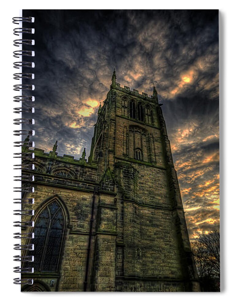 Yhun Suarez Spiral Notebook featuring the photograph Loughborough Parish Church by Yhun Suarez
