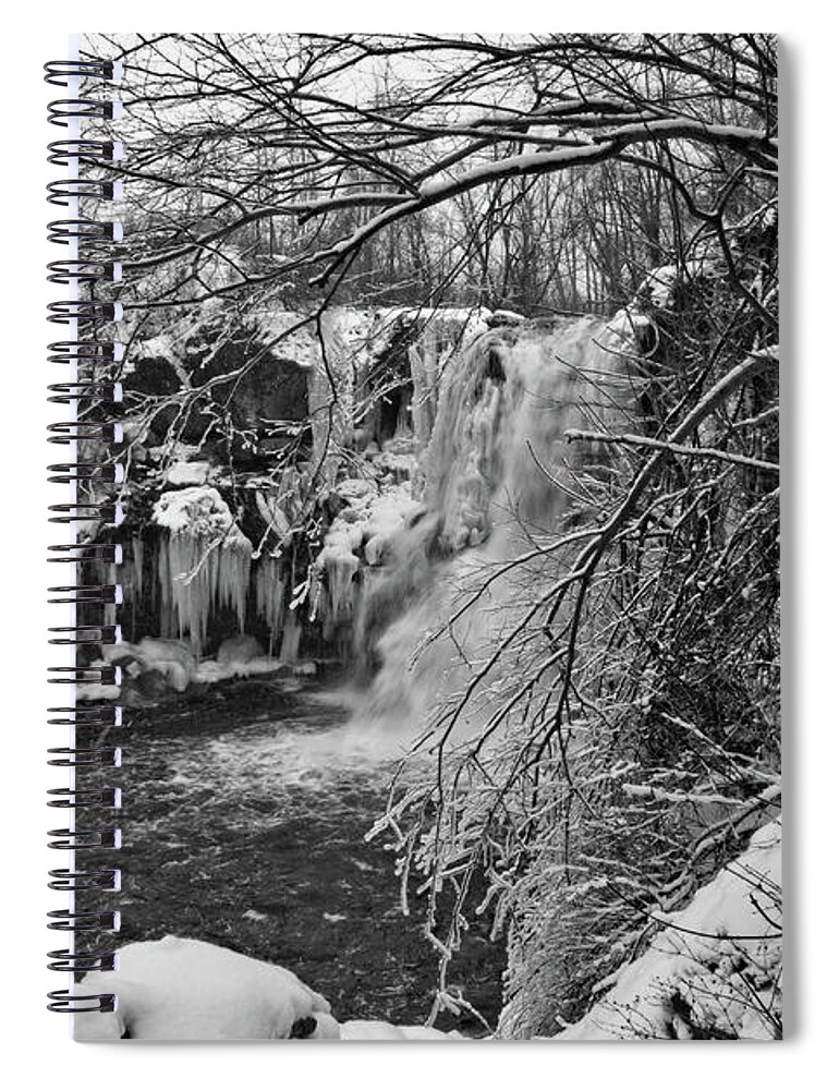 Water Spiral Notebook featuring the photograph Lower Akron Falls 9713 by Guy Whiteley