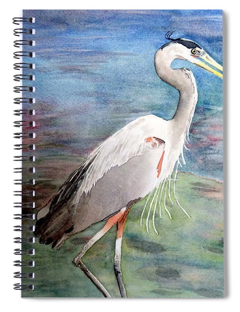 Great Spiral Notebook featuring the painting Lunchtime Watercolour by Laurel Best