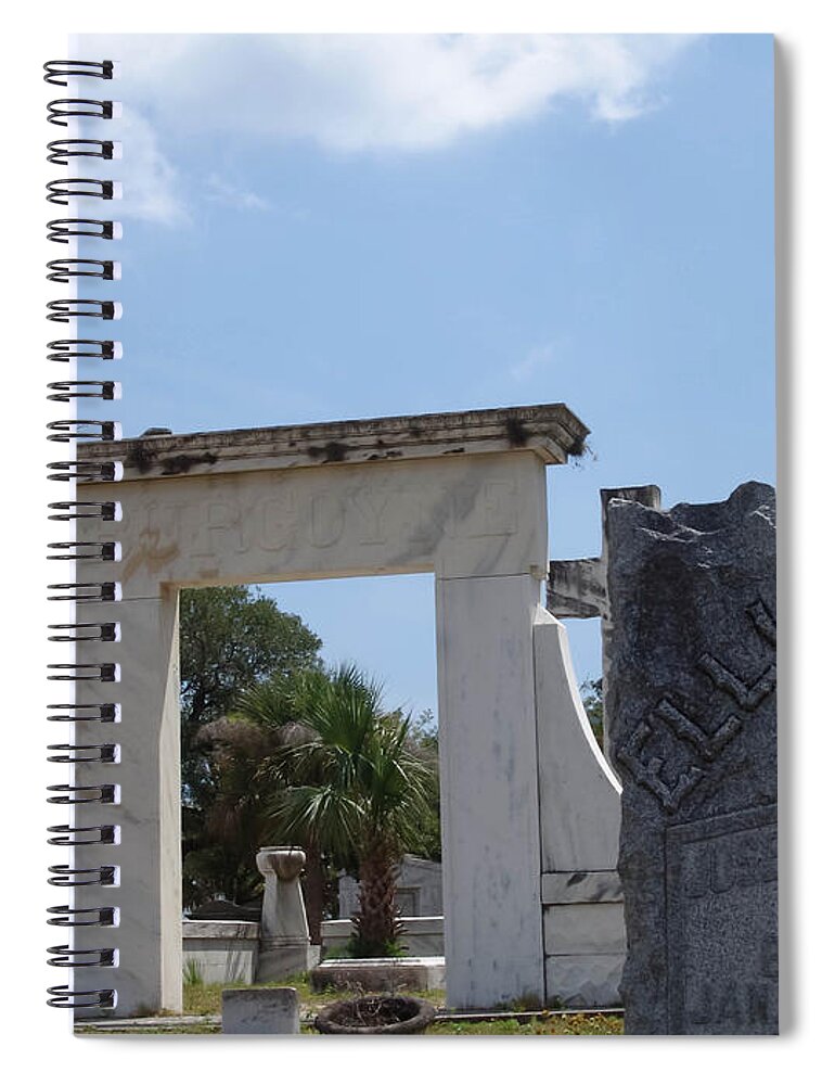Cemetery Spiral Notebook featuring the photograph Marble Arch by Al Griffin