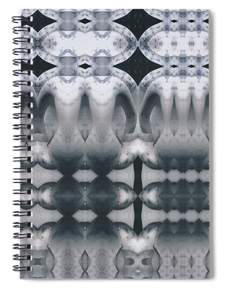 Rock Spiral Notebook featuring the photograph Marble Maidens of Maine by Nancy Griswold