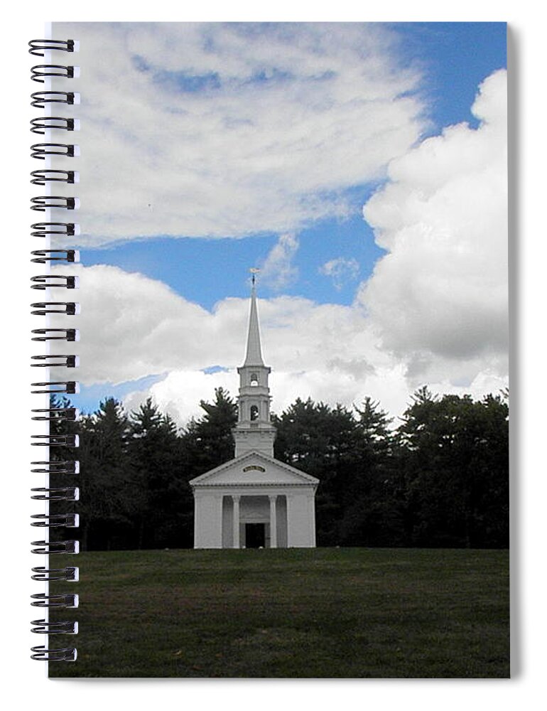 Martha Mary Chapel Spiral Notebook featuring the photograph Martha Mary Chapel by Kim Galluzzo Wozniak