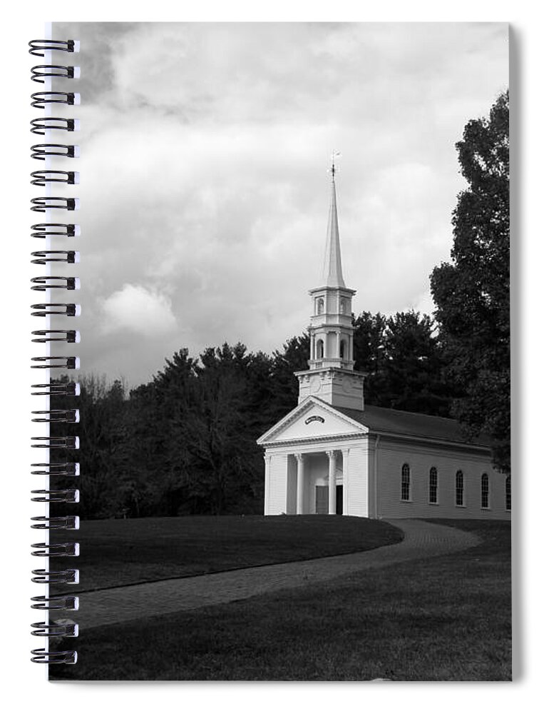 Martha Spiral Notebook featuring the photograph Martha Mary Chapel USA by Kim Galluzzo Wozniak