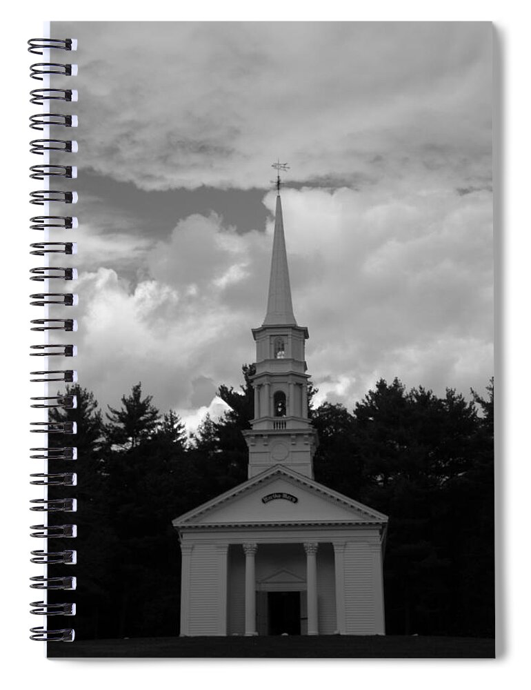 Martha Spiral Notebook featuring the photograph Martha Mary Chapel x1 by Kim Galluzzo