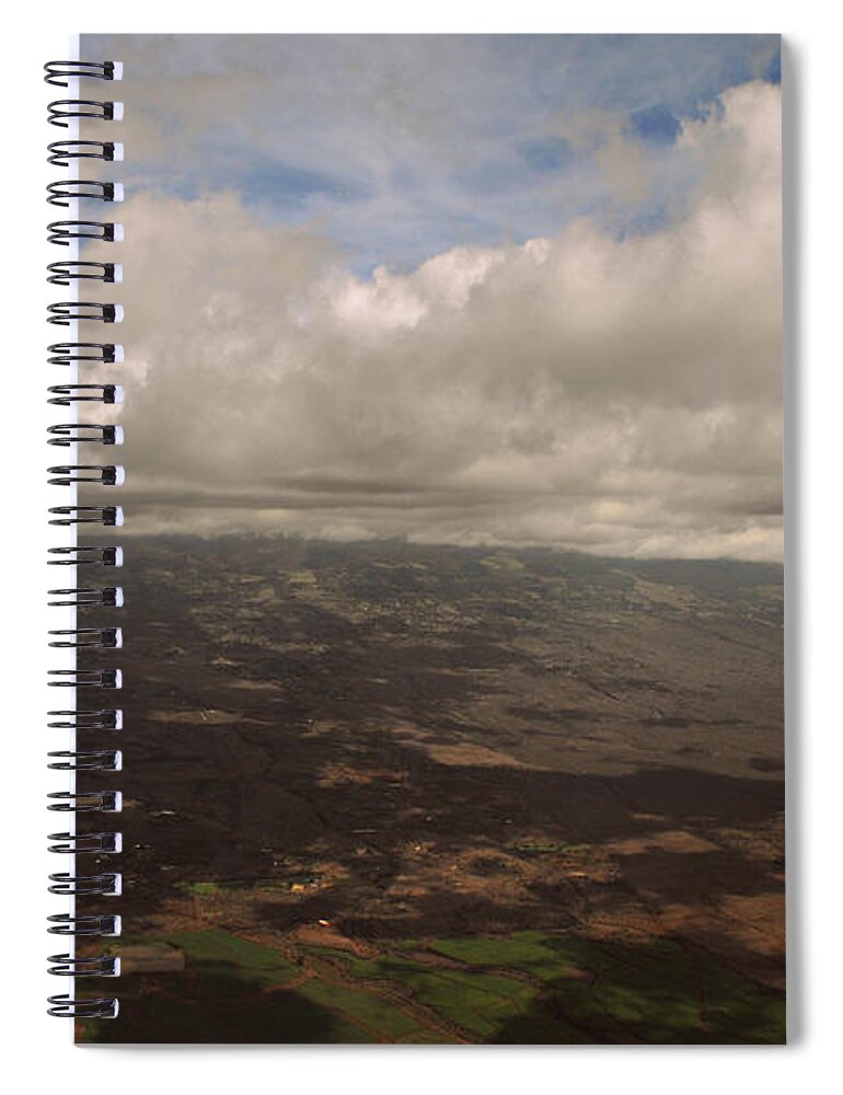 Nature Spiral Notebook featuring the photograph Maui Beneath The Clouds by Paulette B Wright